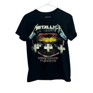 Metallica Master of Puppets Black Band Tee size S